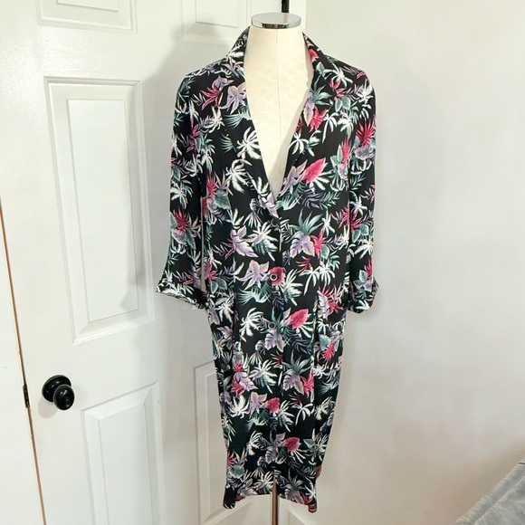 New POL Floral Print Duster Jacket - Picture 2 of 5